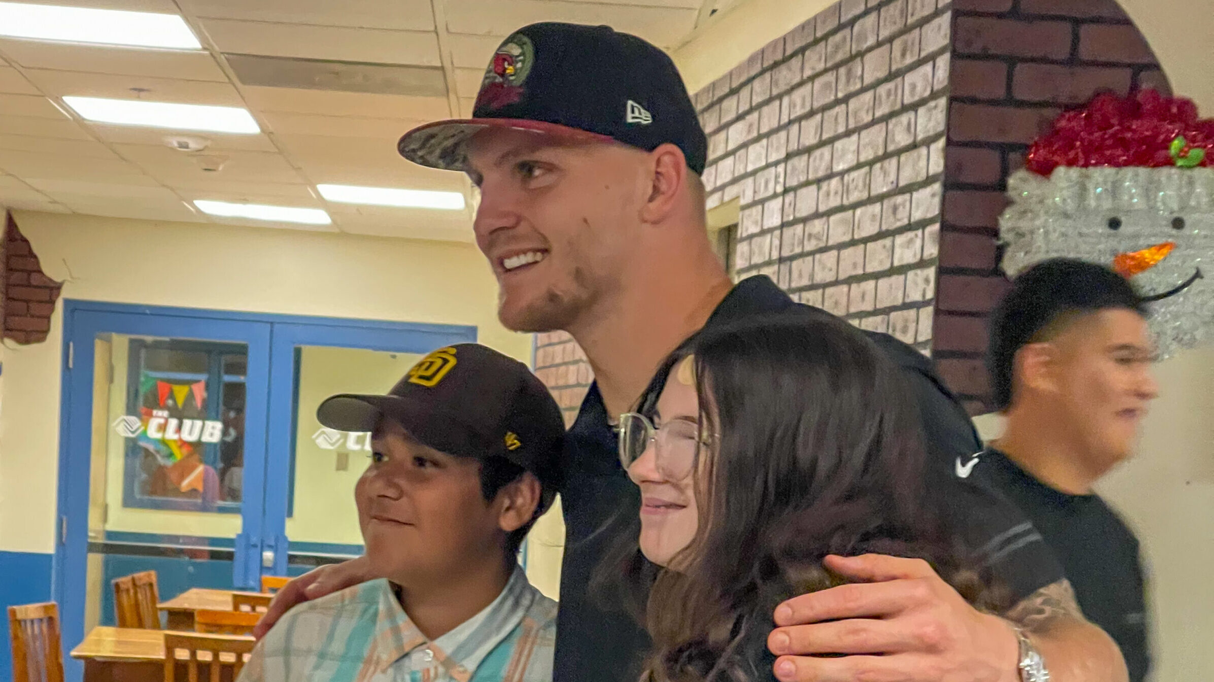 Trey McBride lends a helping hand at Boys & Girls Club of Greater Scottsdale...