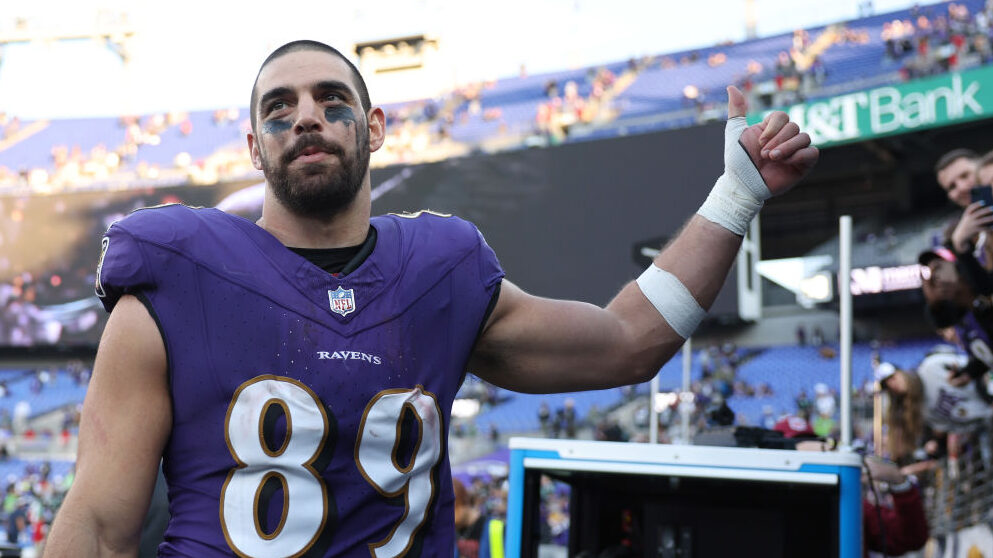 Baltimore Ravens tighe end Mark Andrews...