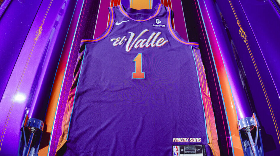 Phoenix Suns El Valle City Edition uniform jersey...